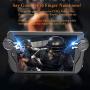 PUBG Controller for Tablet - Aovon 4 Triggers [6 Finger Operation] Sensitive Shoot Aim Trigger Gamepad Grip, Support 5.5-12.9 inch iPad & Tablet (Thickness < 10mm), Black