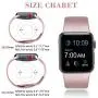 Pack 3 Compatible with Apple Watch Band 38mm 40mm 42mm 44mm, Soft Silicone Band Replacement for Apple iWatch Series 4, Series 3, Series 2, Series 1