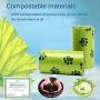 Ourhome520 Compostable Biodegradable Dog Poop Bag, Refill Rolls, Leak-Proof Pet Waste Bags, Earth Friendly, Easy Tear-Off, EPI Technology, Environment-Friendly Durable, Cat Litter Bag