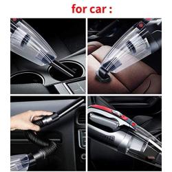 Corded Car Vacuum Cleaner DC12v Volt Wet Dry Portable Auto Vacuum Cleaner for Interior Truck Car Seat Carpet Power Cord with Carry Bag