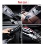 Corded Car Vacuum Cleaner DC12v Volt Wet Dry Portable Auto Vacuum Cleaner for Interior Truck Car Seat Carpet Power Cord with Carry Bag