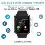Qidoou Smart Watch Fitness Tracker,Smartwatches Compatible Android iOS Touchscreen Step Calorie Sleep Sedentary Monitor Waterproof, Call Message Music with SIM SD Slots Men Women (Black1)
