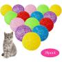 Sumind 20 Pieces Cat Toys Balls with Bells Interactive Cat Exercise Toy Cat Play Balls Pet Toys of Keeps Busy for Cat (Assorted Color)