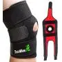 TechWare Pro Knee Brace Support - Relieves ACL, LCL, MCL, Meniscus Tear, Arthritis, Tendonitis Pain. Open Patella Dual Stabilizers Non Slip Comfort Neoprene. Adjustable Bi-Directional Straps - 4 Sizes