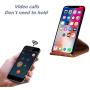 SAMDI Wood Cell Phone Stand, Smartphone Wood Dock for iPhone 7 8 X Plus, Samsung Galaxy S5 S7 S6, Android - (Black Walnut)