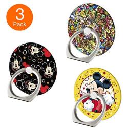 Phone Ring Holder, Disney 360°Adjustable Cell Phone Ring Kickstand Finger Grip Holder Mount for iPhone 11 XR XS MAX,Samsung, Smartphone and iPad -3PCAK
