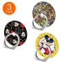 Phone Ring Holder, Disney 360°Adjustable Cell Phone Ring Kickstand Finger Grip Holder Mount for iPhone 11 XR XS MAX,Samsung, Smartphone and iPad -3PCAK