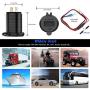 Quick Charge 3.0 Dual USB Charger Socket, SunnyTrip Waterproof Aluminum Power Outlet Fast Charge with LED Voltmeter & Wire Fuse DIY Kit for 12V/24V Car Boat Marine Motorcycle Truck Golf Cart and More