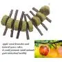 VCZONE Bunny Chew Toys, Rabbit Pet Tooth Chew Toys Organic Natural Apple Wood Grass Cake Ideal for Bunny, Chinchilla, Guinea Pigs, Hamsters Teeth Grinding