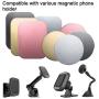SENHAI 8 pcs Phone Car Mount Metal Plate with Adhesive for Magnetic Cradle-Less Mount, 4 Rectangular and 4 Round - Black, Silver, Gold, Rose Red
