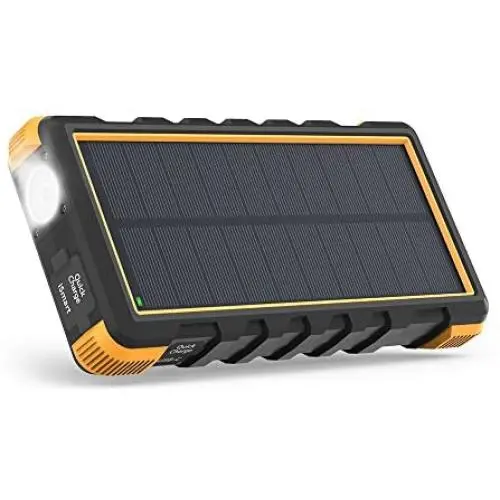 Solar Power Bank, 25000mAh RAVPower Solar Phone Charger with 3 USB Ports, External Battery Pack with Micro USB & USB C Inputs, Outdoor Portable Charger with Flashlight - Shock, Dust & Waterproof Solar Power Bank, 25000mAh RAVPower Solar Phone Charger with 3 USB Ports, External Battery Pack with Micro USB & USB C Inputs, Outdoor Portable Charger with Flashlight - Shock, Dust & Waterproof