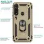 CasemartUSA Phone Case for [Motorola Moto G Power (XT2041)], [Ring Series][Gold] Full Rotating Metal Ring Cover with Kickstand (Tracfone, Straight Talk, Simple Mobile, Consumer Cellular)
