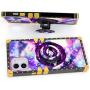 Bitobe Luxury Square Phone Case iPhone 11 6.1 Inch 2019 Retro Elegant Soft TPU Design Cover (Purple Galaxy Diamond Lips)