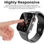 LK [2 Pack] Case for Apple Watch 40mm Series 5/4 Built-in Tempered Glass Screen Protector, Hard PC Protector Cover for iWatch 40mm (Clear)