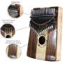 MOOZICA 17 Key Kalimba, Solid Koa Wood Thumb Piano Marimba Musical Gift With Protective Case and Learning Instruction (KK17SD)