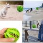 Sunglow Dog Toy Ball, Nontoxic Bite Resistant Toy Ball for Pet Dogs Puppy Cat, Dog Pet Food Treat Feeder Chew Tooth Cleaning Ball Exercise Game IQ Training Toy Ball ,Large/Medium/Small Dogs Toy.