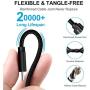 CLEEFUN USB Type C Charger Cable Fast Charging, [6-Pack, 3/3/6/6/10/10 ft] Nylon Braided USB C Cable Compatible with Samsung Galaxy S10e S10 S9 S8 Plus S10+, Note 9 10 8, Moto G8 G7 G6, LG G8 G7 G6