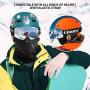 Qinner OTG Ski Goggles-Anti Fog UV Protection Snowboard Goggles with Free Ski Mask-Helmet Compatible Dual Lens Snow Goggles for Men Women Youth