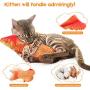 Beewarm Electric Flopping Cat Kicker Fish Toy, Realistic Flopping Fish, Wiggle Fish Catnip Toys, Motion Kitten Toy, Plush Interactive Cat Toys, Fun Toy for Cat Exercise