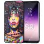 XIX Samsung Galaxy S9 Case African American Afro Girls Women Slim Fit Shockproof Bumper Cell Phone Accessories Thin Soft Black TPU Protective Samsung Galaxy S9 Cases (01)