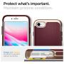 Spigen Neo Hybrid Designed for Apple iPhone SE 2020 Case/Designed for iPhone 8 Case (2017) / Designed for iPhone 7 Case (2016) - Burgundy