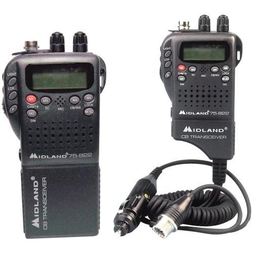 Midland Radio 75-822 Portable Mobile CB Radio, Large LCD Display, Keypad Lock, Plug and Play, Rugged Construction, Up To 40 Channels