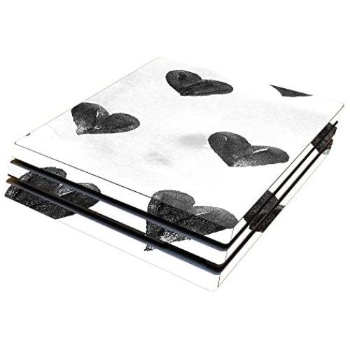 MightySkins Skin Compatible with Sony PS4 Pro Console - Ink Hearts | Protective, Durable, and Unique Vinyl Decal wrap Cover | Easy to Apply, Remove, and Change Styles | Made in The USA