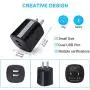 USB Wall Charger, Dual Port Car Charger Adapter with 2Pack 6ft Type C Charging Cable Compatible Samsung S10e S10+ S10 S9+ S9 S8 Note 10 10+ 9 8 A10e A20 A50, Moto G7 Power/G6/Z4/Z3, Google Pixel 3a