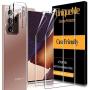 [ 4 Pack ] UniqueMe 2 Pack TPU Soft Screen Protector + 2 Pack Camera Lens Protector Tempered Glass for Samsung Galaxy Note 20 Ultra,[Anhydrous adsorption] Flexible Film HD TPU Clear Anti-Scratch Film