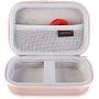 Canboc Shockproof Hard Carrying Case for Anker PowerCore 13000 Portable Charger - Compact 13000mAh 2-Port Ultra Portable Phone Charger Power Bank External Battery Storage Travel Box, Rose Gold