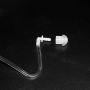 Receiver/Listen Only 3.5mm Surveillance Headset Earpiece with Clear Acoustic Coil Tube and One Pair Medium Earmolds One Mushroom Earbud Ear Tip for Motorola and Kenwood Radio Speaker Mics
