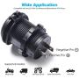 MICTUNING Dual USB Charger 4.2A with Blue Light Compatible for Cell Phone, Tabet, GPS for Car Boat Motorcycle Marine