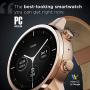 Moto 360 3rd Gen 2020 - Wear OS by Google - The Luxury Stainless Steel Smartwatch with Included Genuine Leather and High-Impact Sports Bands - Gold