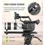 SMALLRIG Camera Tripod Mounting Baseplate w/15mm Rod Clamp Rail Block for Tripod/Shoulder Support System - 1798