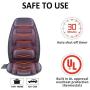 Snailax Massage Seat Cushion with Heat - Extra Memory Foam Support Pad in Neck and Lumbar,10 Vibration Massage Motors, 3 Heating Pad, Back Massager for Back Pain Relief, Massage Chair Pad for Car