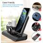 Wireless Charger for iPhone, Wireless Charging Stand for AirPods and Apple Watch, 4 in 1 Apple Charging Station Qi 7.5 W/10W Fast Charging Pad Compatible with iPhone 11/11 Pro/8/8 Plus/Xs MAX/XS/XR