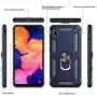 LeYi Samsung Galaxy A10e Case (NOT FIT A10) with HD Screen Protector, Military Grade Armor Full-Body Protective Phone Cover Case with 360 Degree Rotating Holder Kickstand for Samsung A10e, Blue