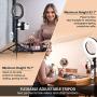 Ring Light with Tripod Stand and Phone Holder, Megoal Selfie Ring Light 8” Dimmable LED Circle Halo Ringlight for Live Steaming Make Up Photo Photography Vlogging YouTube Video TIK Tok