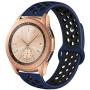 Compatible with Samsung Galaxy Watch Active 40mm/Galaxy Watch 42mm Bands Sets, 20mm Breathable Silicone Strap Sports Replacement Wristband for Galaxy Watch Active 40mm (Midnight Blue-Black)