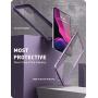 i-Blason Ares Case for iPhone 11 6.1 inch (2019 Release), Dual Layer Rugged Clear Bumper Case with Built-in Screen Protector (Purple)