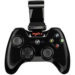MFi Certified Wireless Game Controller, PXN 6603 Bluetooth Gamepad, YF2009 Gaming Controller Joypad with Adjustable Clamp Holder Compatible with IOS iPhone/iPad/iPod/Apple TV (Black)