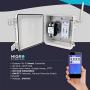 Migro Outdoor Smart Wi-Fi Outlet Box, Heavy Duty 50A Resistive 240VAC 40A 10HP Pool Heater, Wireless Pump Control, Timer Switch, Compatible with Smart Phone, Alexa, Google Home, IFTTT UL Listed