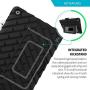 GumDrop Hideaway Case Designed for The New Apple iPad 10.2 7th Gen (2019) Tablet Commercial, Business and Office Essentials - Rugged, Shock Absorbing, Extreme Drop Protection (Black)