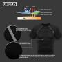 DRSKIN Mens Compression Cool Dry Sports Short Sleeve Shirt Baselayer T-Shirt Athletic Running Rashguard