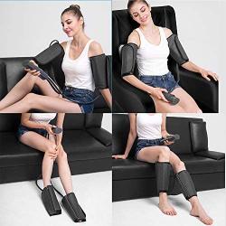 CINCOM Leg Massager for Circulation Air Compression Calf Wraps with 2 Modes 3 Intensities and Helpful for RLS and Edema