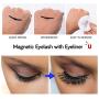 KRONA Magnetic Eyelashes with Eyeliner - Magnetic Eyelashes and Eyeliner - Eyelashes with Natural Look - Comes with Applicator - No Glue Needed