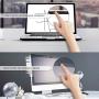 EYSOFT Webcam Cover 0.7MM Thin - Web Camera Cover fits Laptop, Desktop, PC, Macbook Pro, iMac, Mac Mini, Computer, Smartphone,Protect Your Privacy and Security (Black)