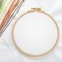 Aida Cloth Cross Stitch Cloth 6Pcs White Natural Linen Needlework Fabric Cross Stitch Cloth 20 Inch Embroidery Linen Fabric for Making Garment Craft Needle Embroidery Decoration and Tablecloth (6B)