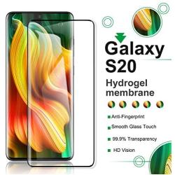 [2 Pack] Yersan Samsung Galaxy S20 Screen Protector, (Ultrasonic Fingerprint Compatible) (3D Full Edge Covered) Anti-Scratch Case Friendly HD Clear Protective Film for Samsung Galaxy S20 5G (6.2 Inch)