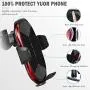 Wireless Charger Car Touch Sensing Automatic Retractable Clip Fast Charging Compatible for iPhone Xs Max/XR/X/8/8Plus Samsung S9/S8/Note 8 Wireless Charger Car Touch Sensing Automatic Retractable Clip Fast Charging Compatible for iPhone Xs Max/XR/X/8/8Plus Samsung S9/S8/Note 8